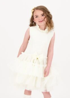 Eunice Knit Dress Vanilla -Angels Face Negozio Eunice Dress Vanilla Lifestyle 2