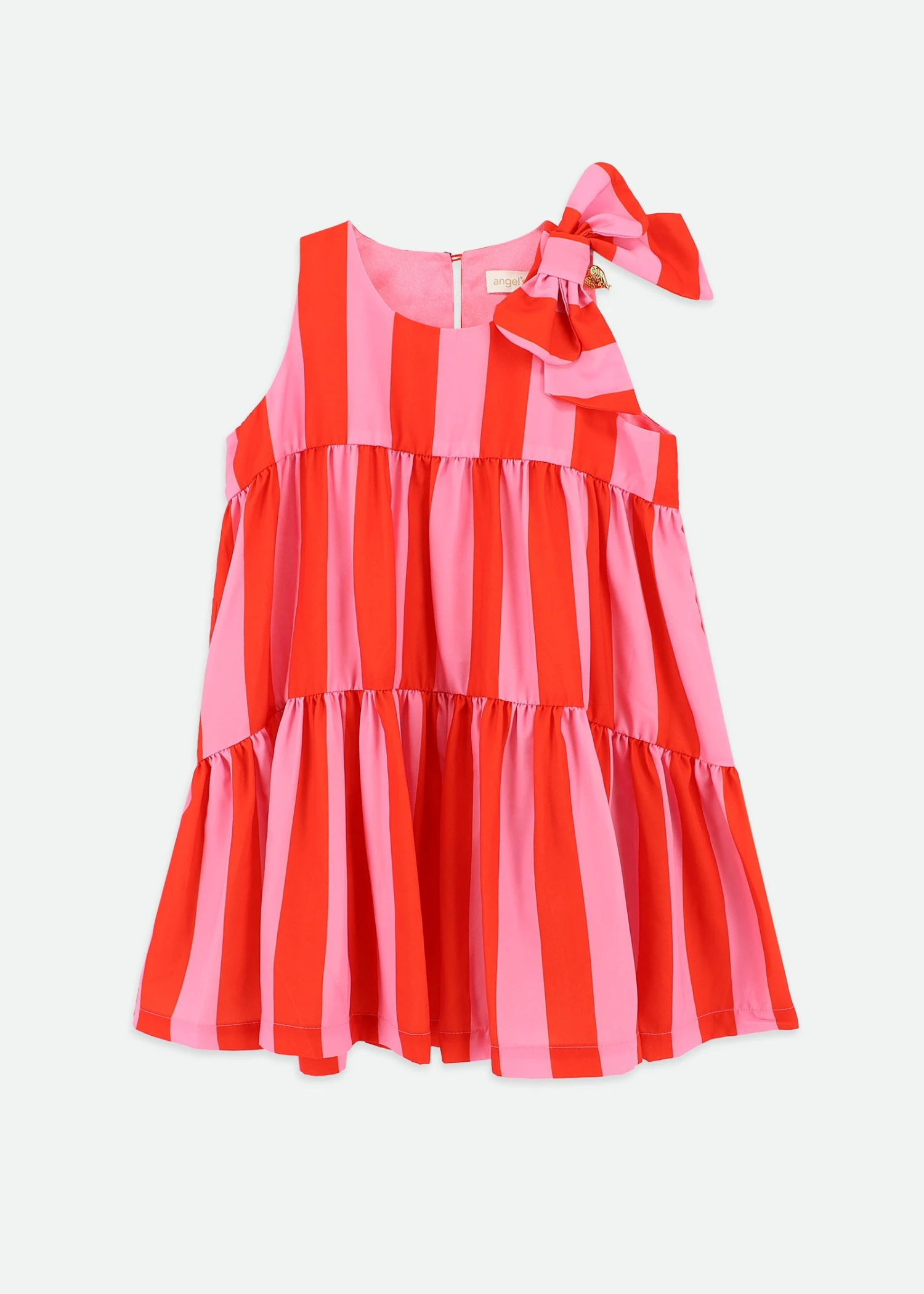 Fallon Striped Dress Pink/Red 3 Fallon Striped Dress Pink/Red