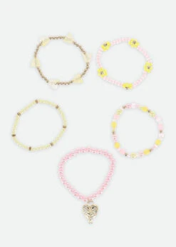 Sherbert Flower Bracelet Set