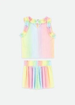 Fortunate Top And Shorts Set Rainbow -Angels Face Negozio Fortunate Set Rainbow Back
