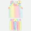Fortunate Top And Shorts Set Rainbow -Angels Face Negozio Fortunate Set Rainbow Front
