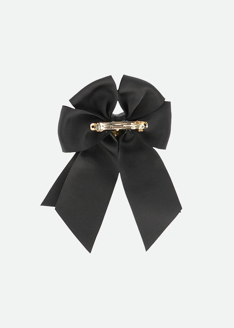 French Bow Clip Black 6 French Bow Clip Black - immagine 4