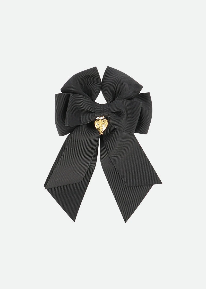 French Bow Clip Black 3 French Bow Clip Black