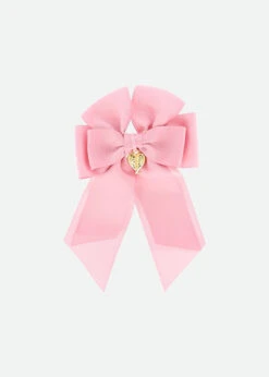 French Bow Clip Tea Rose
