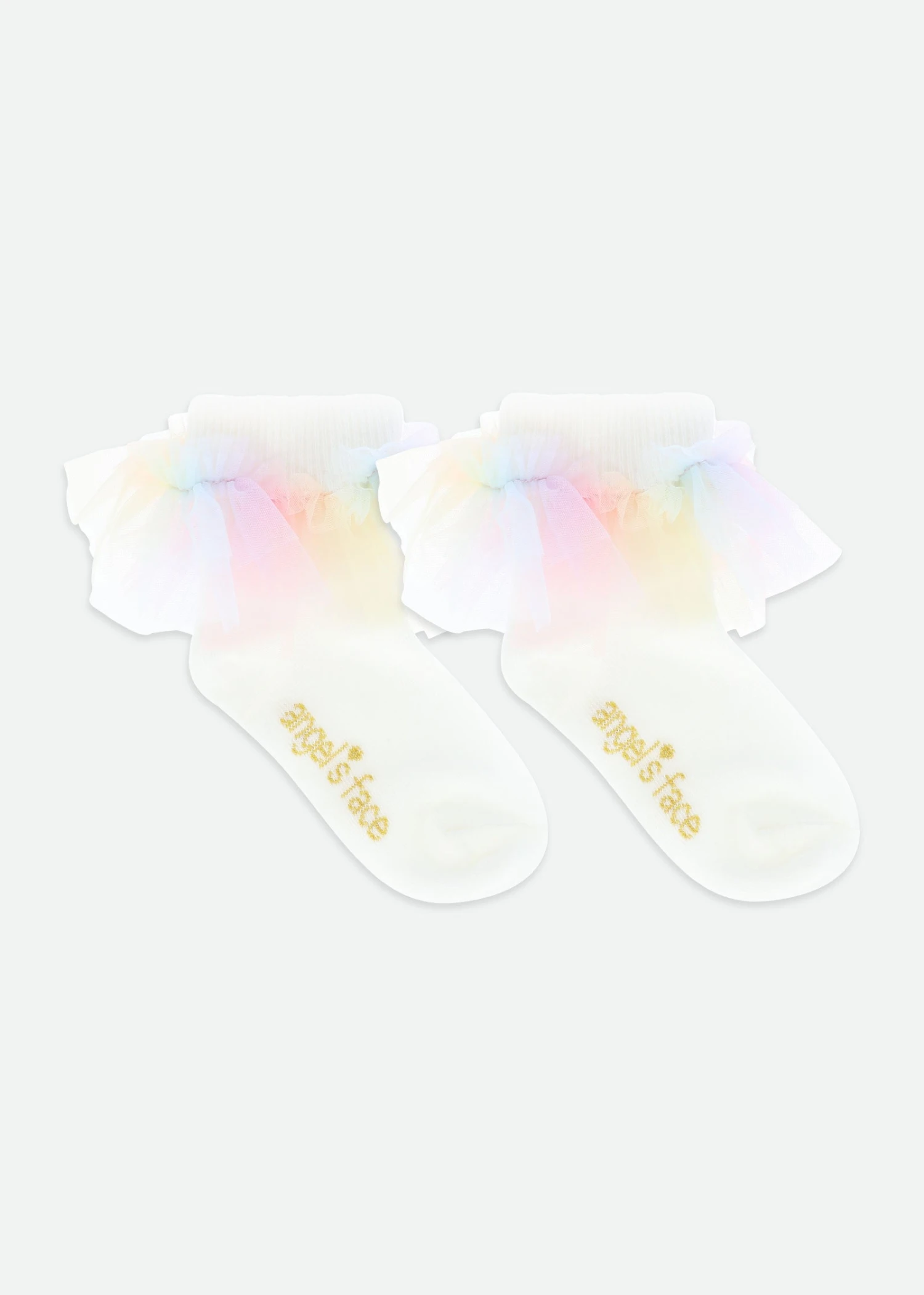 Frilly Socks Snowdrop Rainbow 3 Frilly Socks Snowdrop Rainbow
