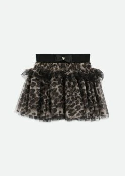 Georgian Leopard Skirt Black