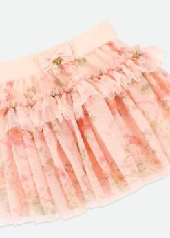 Georgian Primrose Skirt Peach -Angels Face Negozio Georgian Skirt Peach Detail