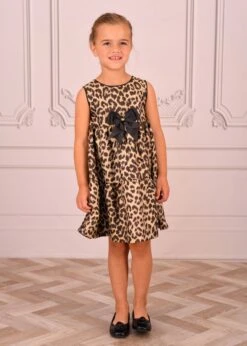 Georgie Leopard Tiered Dress Black -Angels Face Negozio Georgie Dress Leopard Lifestyle 3