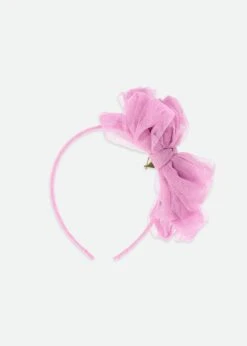 Gladys Tulle Headband Orchid Lilac -Angels Face Negozio Gladys Headband Lilac Back