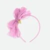 Gladys Tulle Headband Orchid Lilac 1 Gladys Tulle Headband Orchid Lilac -Angels Face Negozio Gladys Headband Lilac Front