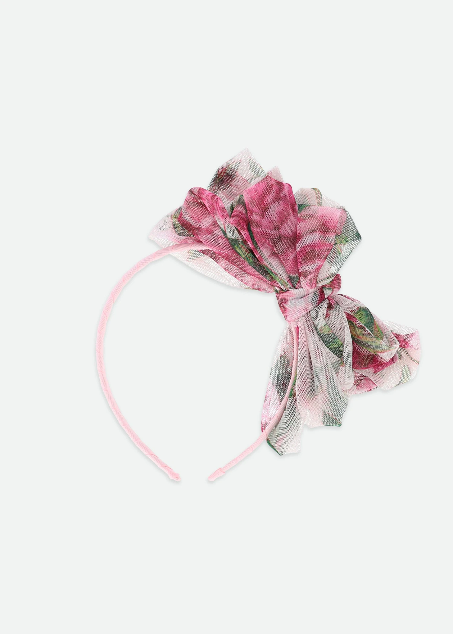Gladys Roses Tulle Headband Pink 5 Gladys Roses Tulle Headband Pink - immagine 3