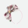 Gladys Roses Tulle Headband Pink -Angels Face Negozio Gladys Headband Pink Front
