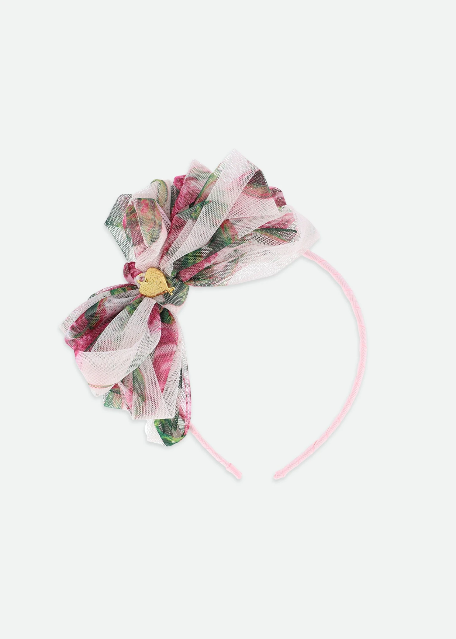 Gladys Roses Tulle Headband Pink 3 Gladys Roses Tulle Headband Pink