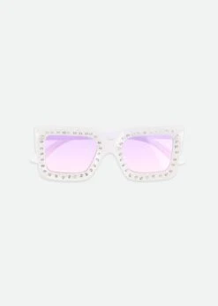 Graceland Sunglasses White -Angels Face Negozio Graceland Sunglasses White Front