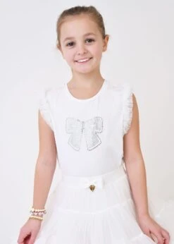 Houston Crystal Bow Top Snowdrop -Angels Face Negozio Houston Top Snowdrop Lifestyle