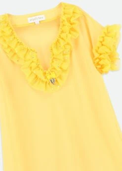 Irena Sparkle Kaftan Dandelion 10 Irena Sparkle Kaftan Dandelion -Angels Face Negozio Irena Kaftan Yellow Detail