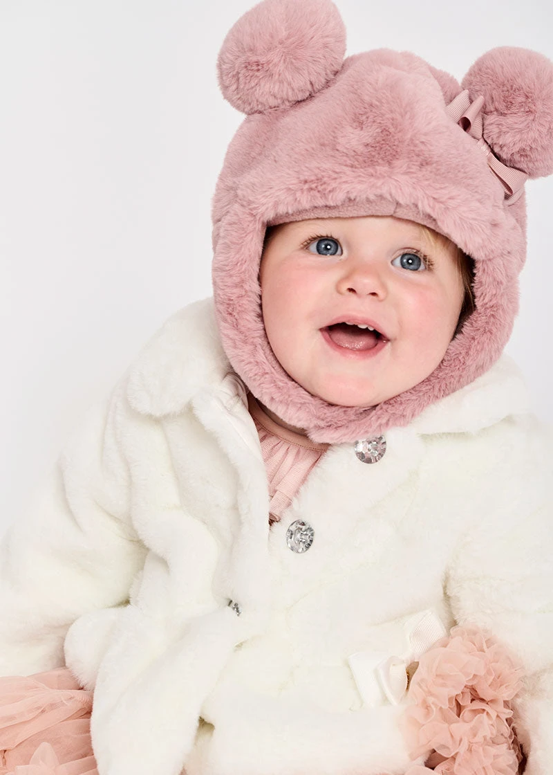 Isabelle Baby Fur Hat Tea Rose 6 Isabelle Baby Fur Hat Tea Rose - immagine 4