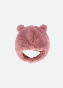 Isabelle Baby Fur Hat Tea Rose 11 Isabelle Baby Fur Hat Tea Rose -Angels Face Negozio Isabella Hat Tearose Back