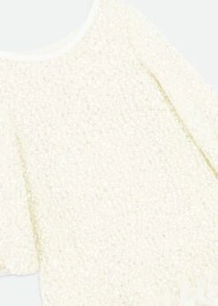 Jeanette Boucle Sequin Dress Snowdrop -Angels Face Negozio Jeanette Dress Snowdrop Detail