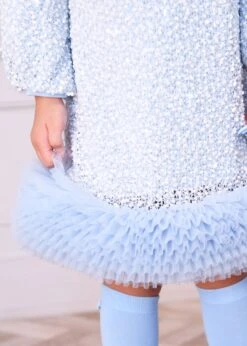 Jeanette Boucle Sequin Dress Pale Blue -Angels Face Negozio Jeanette Dress Pale Blue Lifestyle 1