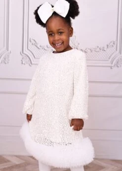 Jeanette Boucle Sequin Dress Snowdrop -Angels Face Negozio Jeanette Dress Snowdrop Lifestyle 1 b8bccaf5 13db 4340 8d62 40df22cc1287