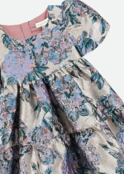 Jordan Flower Jacquard Dress Lilac Rose -Angels Face Negozio Jordan Dress Lilac Detail
