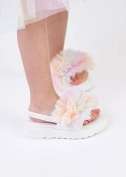 Juliet Slider With Strap Rainbow -Angels Face Negozio Juliet Toddler Sliders Rainbow Lifestyle