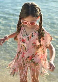 June Primrose Kaftan Pale Pink -Angels Face Negozio June Kaftan Pale Pink Campaign 1