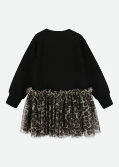 Juniper Sweat Dress With Bow Black -Angels Face Negozio Juniper Dress Black Back