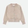 Kamala Crystal Studded Cardigan Sand -Angels Face Negozio Kamala Cardi Sand Front