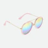 Katrina Sunglasses Pink With Rainbow