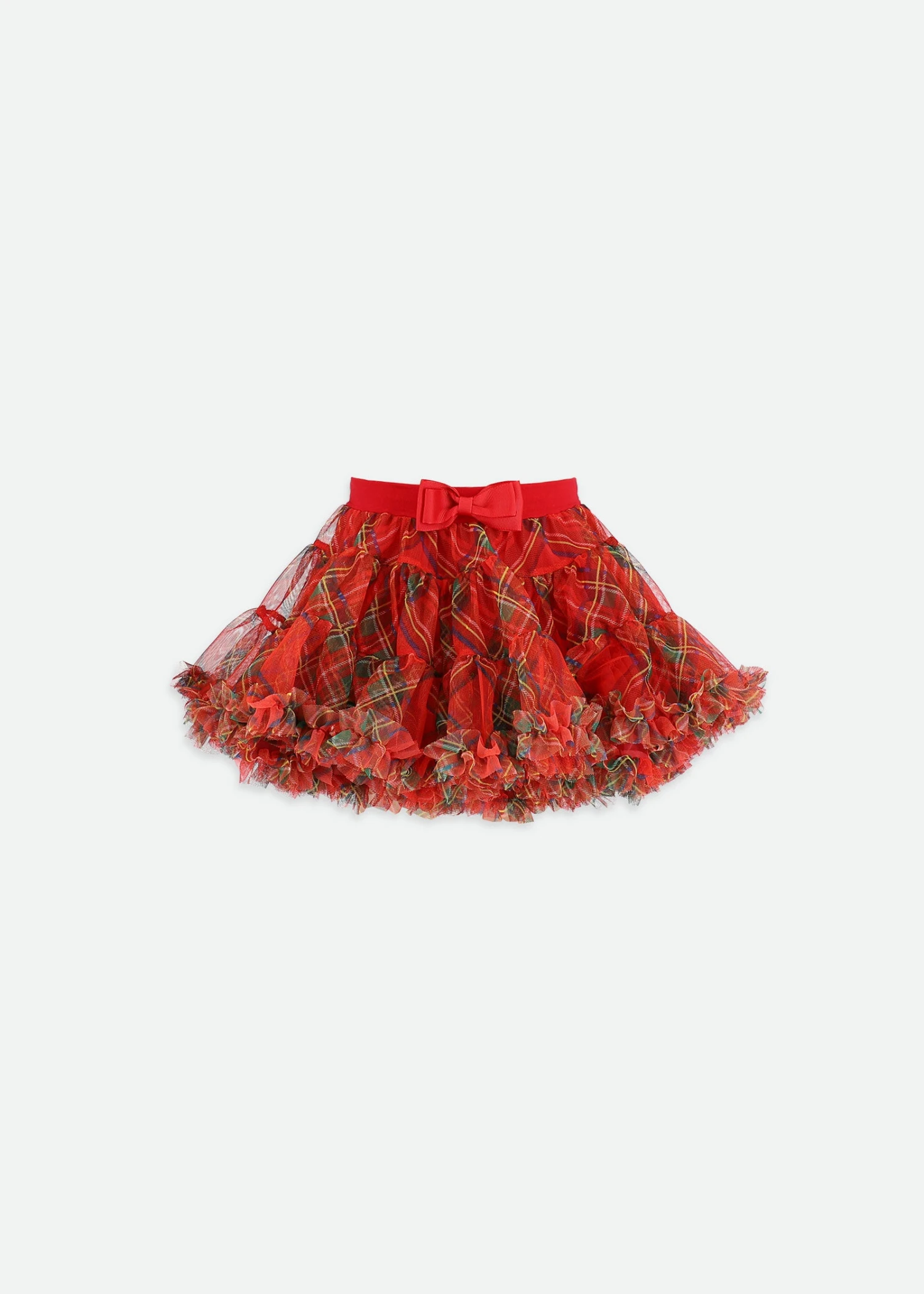 Kitty Baby Tartan Tutu Red 3 Kitty Baby Tartan Tutu Red