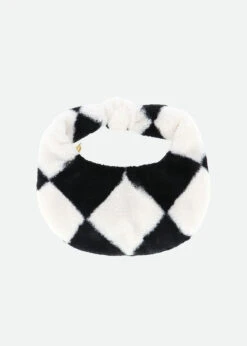 Knot Fur Diamond Bag Black/White -Angels Face Negozio Knot Bag Black Back
