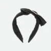 Lana Heart Jacqaurd Headband Black -Angels Face Negozio Lana Headband Black Front