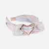 Lana Houndstooth Headband Blue Rose Gold 2 Lana Houndstooth Headband Blue Rose Gold -Angels Face Negozio Lana Headband Blue Side