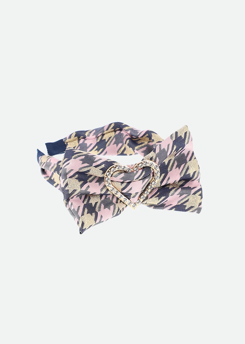 Lana Houndstooth Headband Lilac 3 Lana Houndstooth Headband Lilac