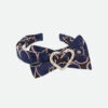 Lana Flower Headband Navy -Angels Face Negozio Lana Headband Navy Flower Side