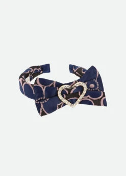 Lana Flower Headband Navy