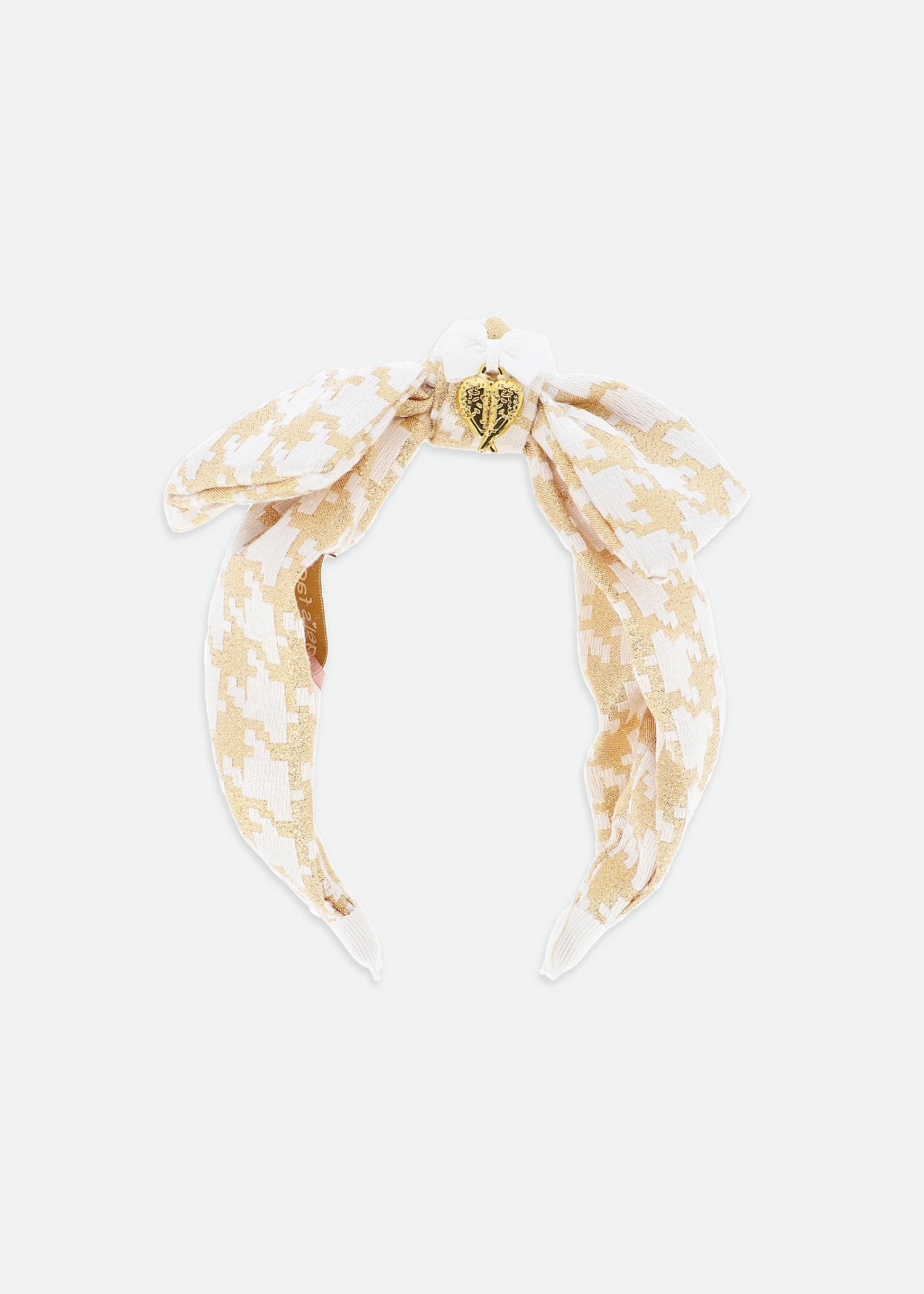 Leigh Headband Snowdrop Houndstooth 3 Leigh Headband Snowdrop Houndstooth