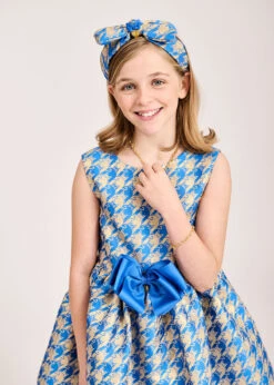 Leigh Headband Royal Blue Cat -Angels Face Negozio Leigh Headband Royal Blue Cat Lifestyle