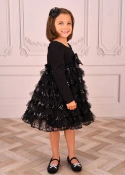 Lively Sequin Tulle Dress Black -Angels Face Negozio Lively Dress Black Lifestyle 2