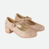 Lizzie Crystal Heels Rose Gold