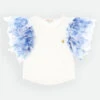 Loretta Blue Flower Top Snowdrop -Angels Face Negozio Loretta Top Blue Front