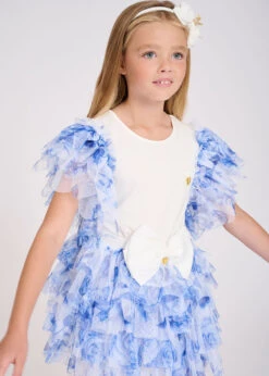 Loretta Blue Flower Top Snowdrop -Angels Face Negozio Loretta Top Blue Flower Lifestyle