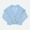 Lou Heart Knit Cardigan Blue -Angels Face Negozio Lou Cardigan Blue Front