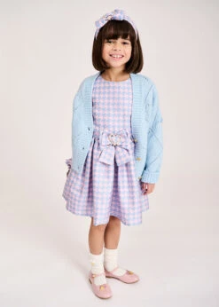 Lou Heart Knit Cardigan Blue -Angels Face Negozio Lou Cardigan Blue Lifestyle 1