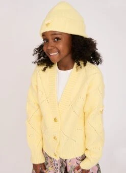 Lou Cable Hat Lemon -Angels Face Negozio Lou Hat Yellow Lifestyle
