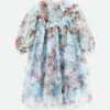 Luella Floral Tulle Dress Baby Blue 2 Luella Floral Tulle Dress Baby Blue -Angels Face Negozio Luella Dress Blue Front