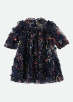 Luella Floral Tulle Dress Navy -Angels Face Negozio Luella Dress Navy Back