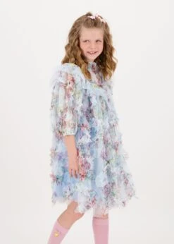 Luella Floral Tulle Dress Baby Blue -Angels Face Negozio Luella Dress Baby Blue Lifestyle 2